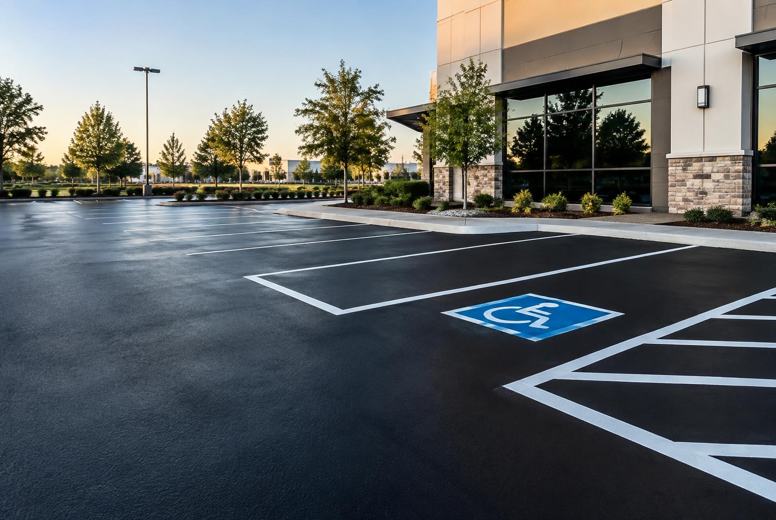 Asphalt sealcoating